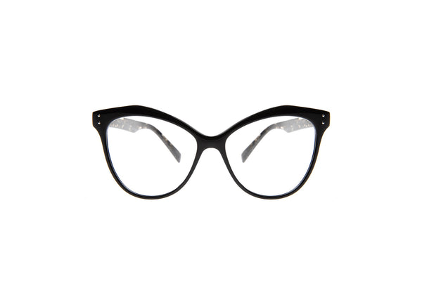 ROUND ACETATE BLACK-TURTLE