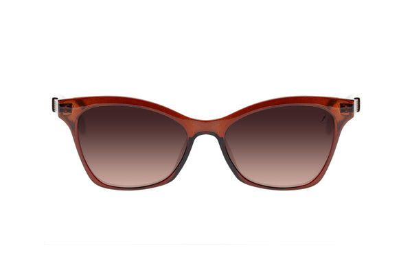 CAT EYE POLYCARBONATE BROWN